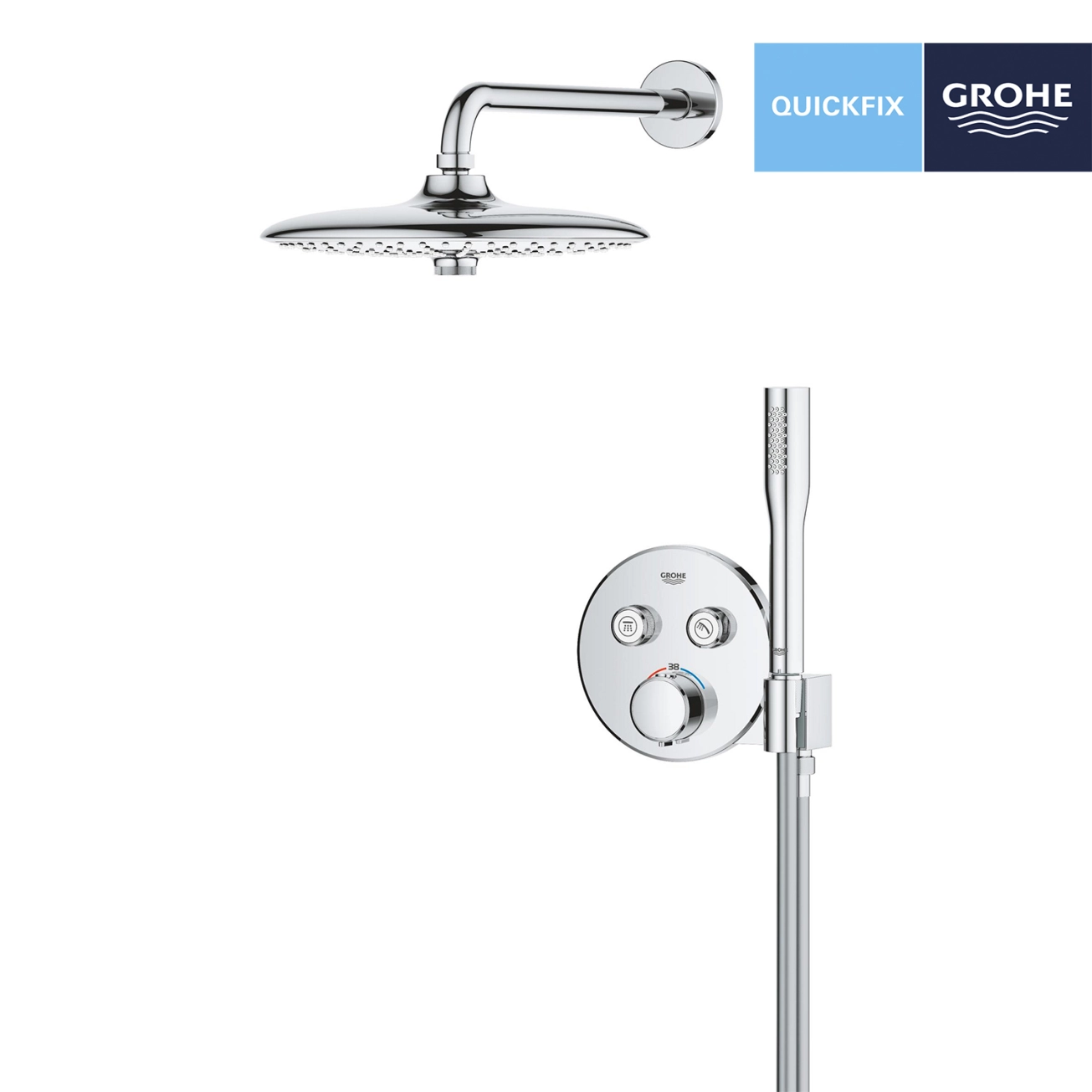 Душова система прихованого монтажу Grohe QuickFix Precision SmartControl 34878000 Фото - 2