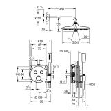 Душова система прихованого монтажу Grohe QuickFix Precision SmartControl 34878000 Фото - 1