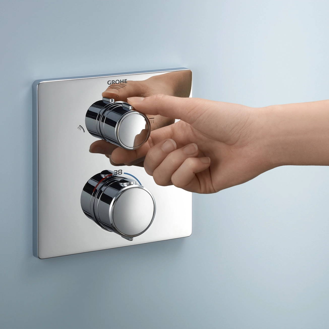 Душова система прихованого монтажу термостатична Grohe QuickFix Precision Grohtherm Cube 34882000 Фото - 5