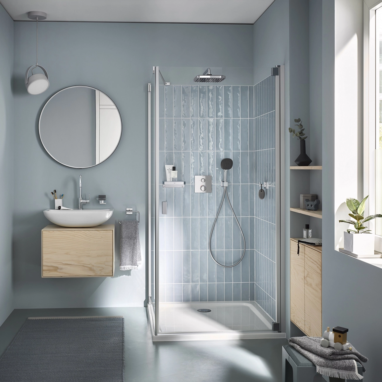 Душова система прихованого монтажу термостатична Grohe QuickFix Precision Grohtherm Cube 34882000 Фото - 7