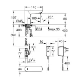 Змішувач безконтактний для раковини Grohe Euroeco Cosmopolitain E 36269000 Фото - 1
