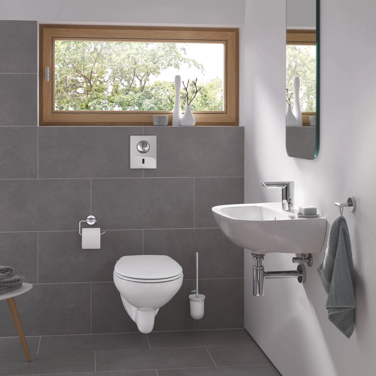 Смеситель бесконтактный для раковины Grohe Bau Cosmopolitan E 36451000 Фото - 7