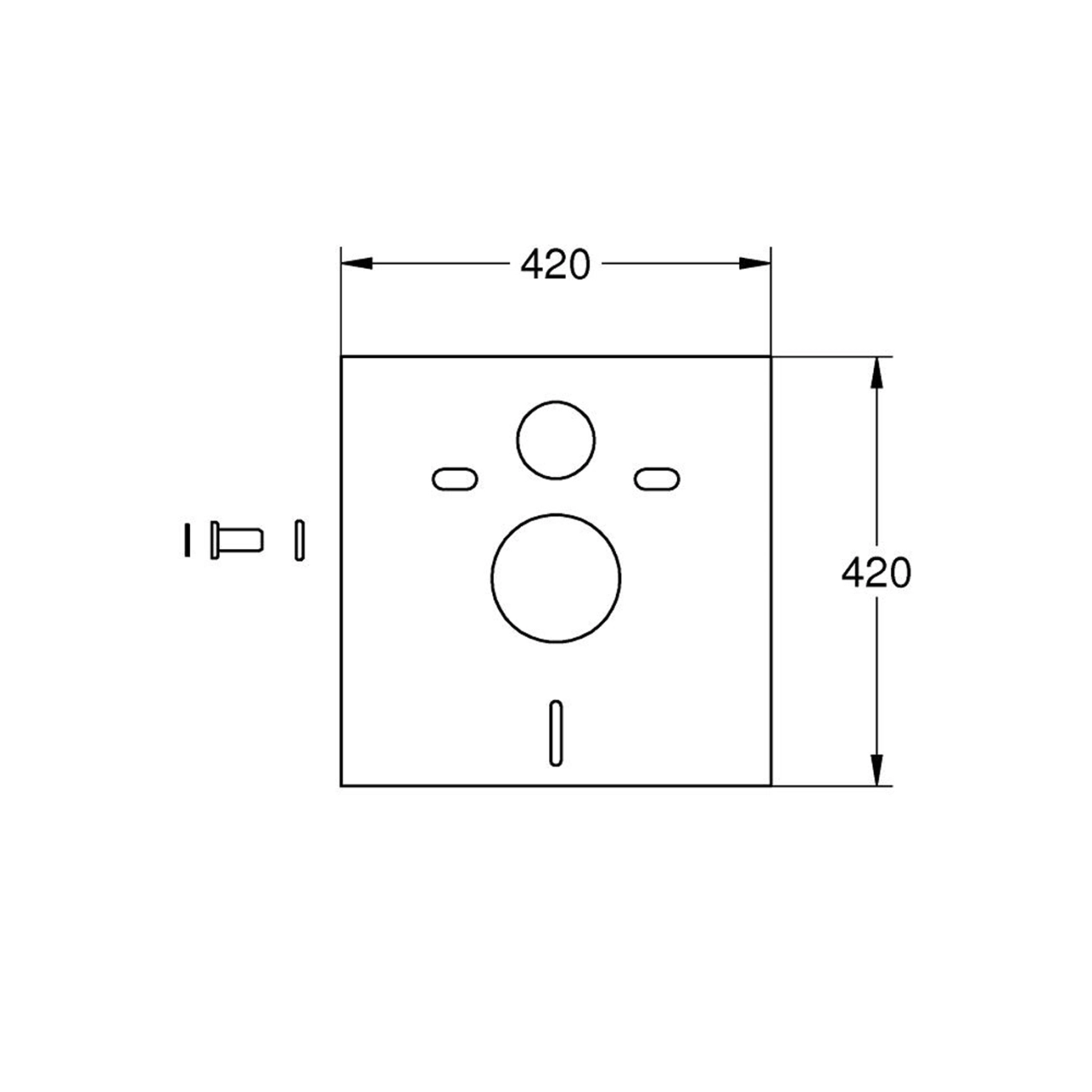 Комплект для звукоізоляції унітазу Grohe 37131000 Фото - 1