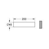 Подовжувач Grohe 37489000 Фото - 1