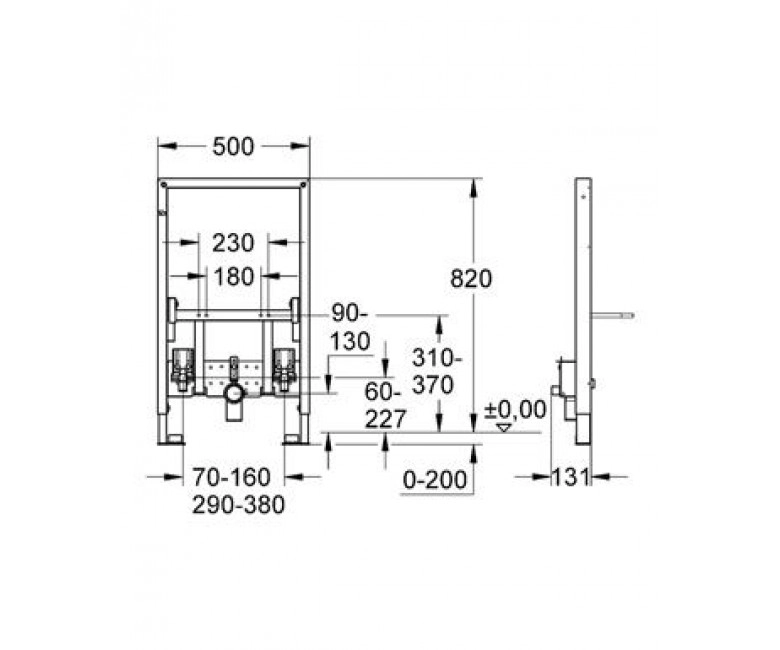 Инсталляция для биде Grohe Rapid SL (38543000) Фото - 1