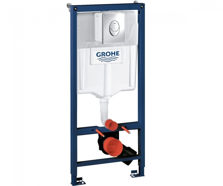 Інсталяція для унітазу Grohe Rapid SL з кнопкою хром глянец (38721001)