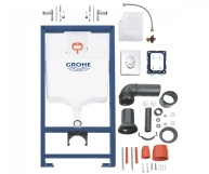 Інсталяція для унітазу Grohe Rapid SL з кнопкою хром глянец (38721001) Фото - 2