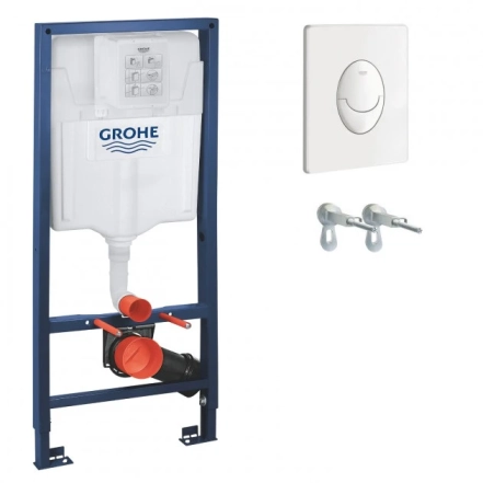 Інсталяція для унітазу Grohe Rapid SL з кнопкою біла глянец (38722001)