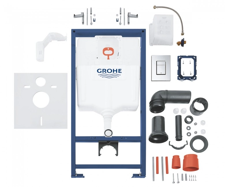 Инсталляция для подвесного унитаза, 5в1 GROHE Rapid SL (38827000) Фото - 8