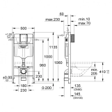 Система інсталяції для унітазу Grohe Rapid SL (3884000G) Фото - 1