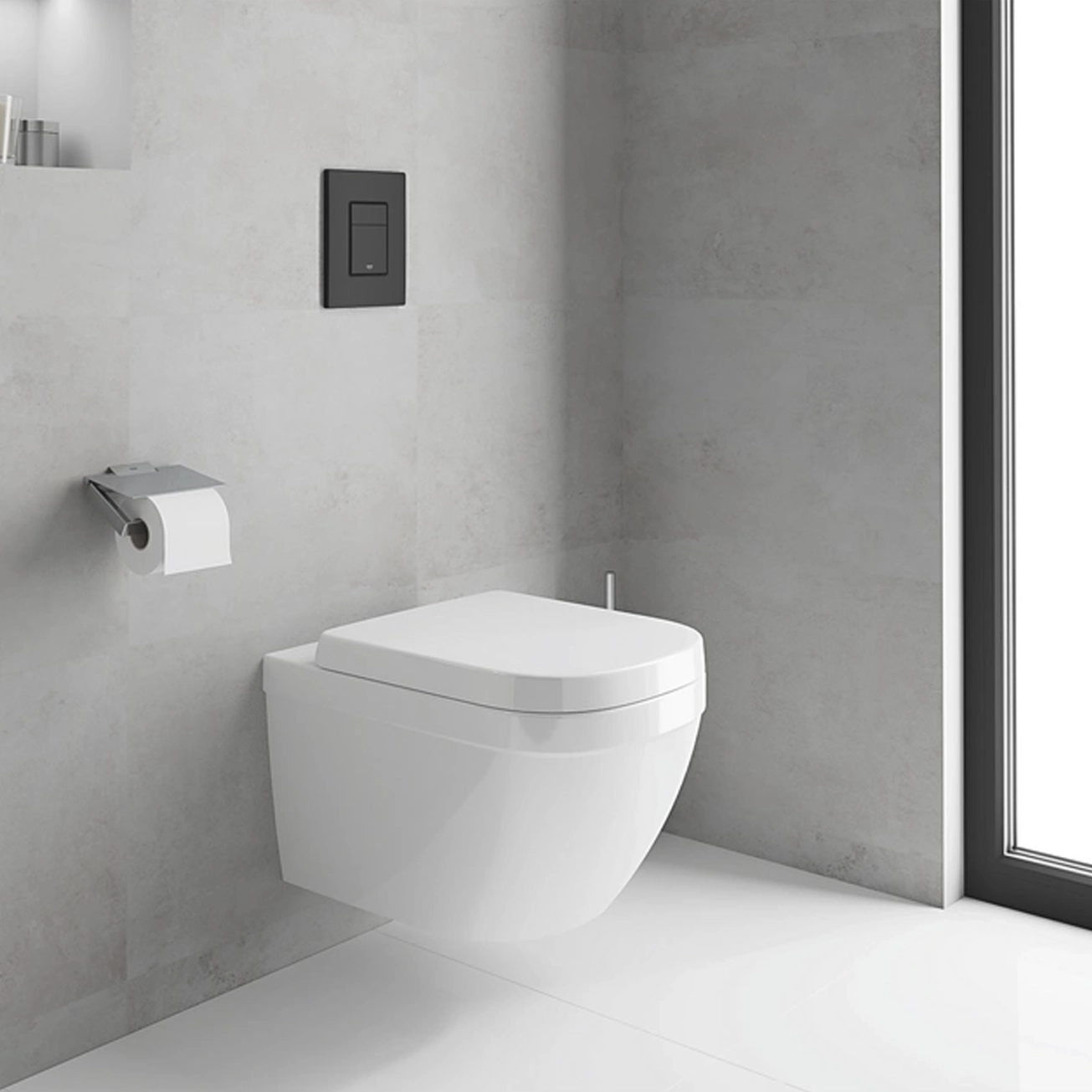 Панель смыва для унитаза Grohe QuickFix Even Black 38966KF0 Фото - 5