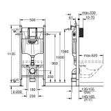 Инсталляция для унитаза Grohe QuickFix Solido 2 в 1 (38971000) Фото - 1