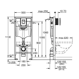 Инсталляция для унитаза Grohe QuickFix Solido 4 в 1 (39930000) Фото - 1