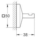 Крючок для ванной Grohe Allure Brilliant (40498000) Фото - 1