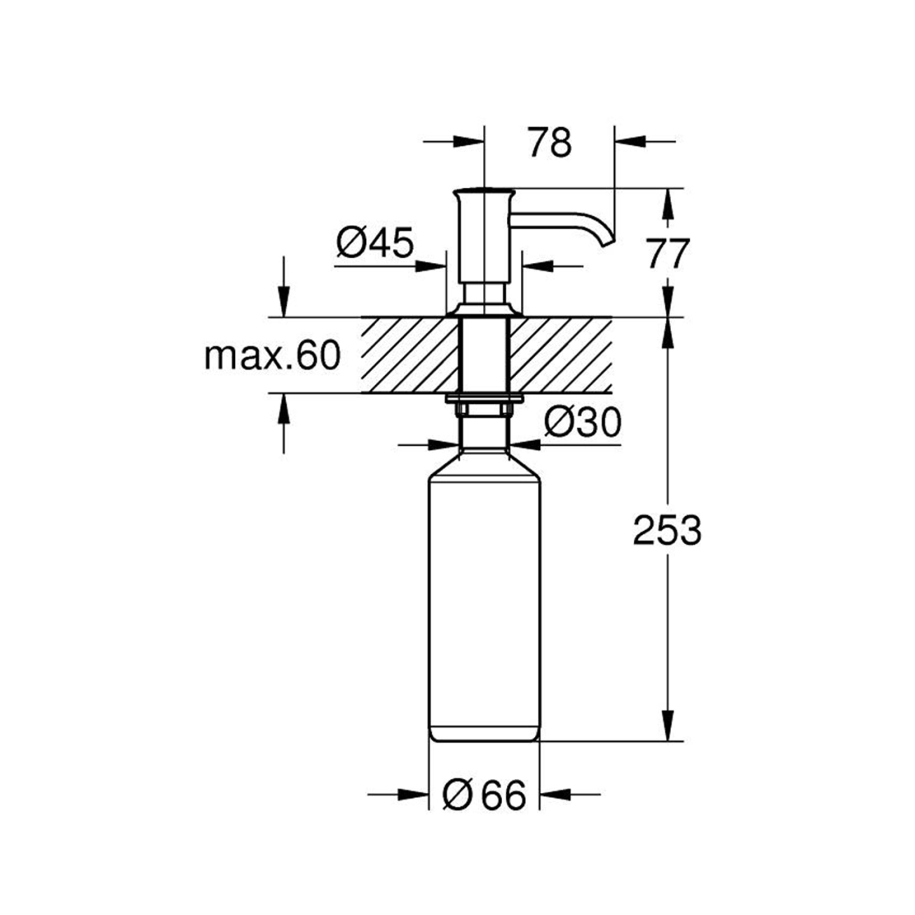 Дозатор для жидкого мыла Grohe Authentic 40537000 Фото - 1