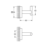 Гачок для ванної кімнати Grohe QuickFix Start 40961000 Фото - 1