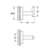 Гачок для ванної кімнати Grohe QuickFix Start Cube 409612430 Фото - 1