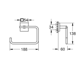 Тримач для рушників Grohe QuickFix Start Cube 40975000 Фото - 1