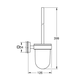 Йоржик для унітаза настінний Grohe QuickFix Start Cube 409772430 Фото - 1