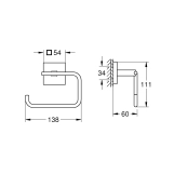 Тримач для туалетного паперу Grohe QuickFix Start Cube 409782430 Фото - 1