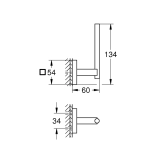 Держатель для запасного рулона бумаги Grohe QuickFix Start Cube 40979000 Фото - 1
