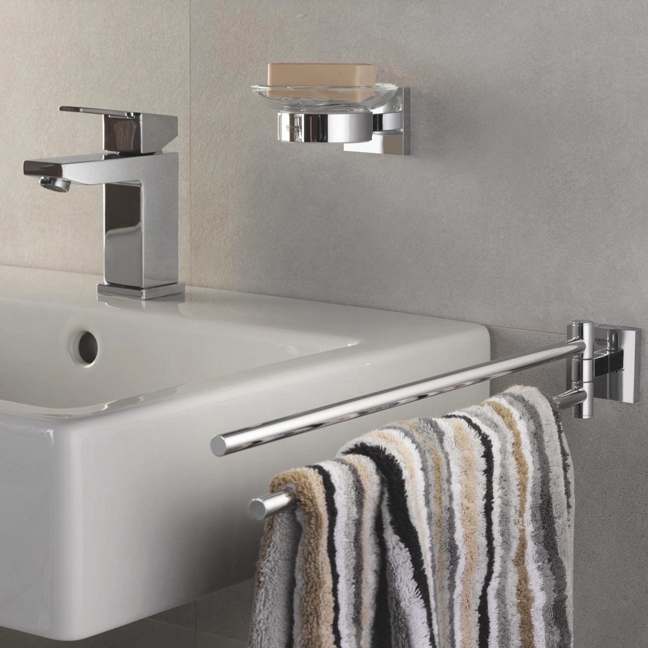 Мильниця з тримачем Grohe QuickFix Start Cube 41096000 Фото - 5