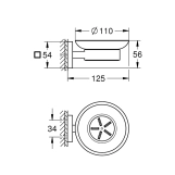 Мильниця з тримачем Grohe QuickFix Start Cube 41096000 Фото - 1