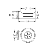 Мильниця з тримачем Grohe QuickFix Start Cube 410962430 Фото - 1