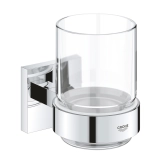 Стакан с держателем для ванной комнаты Grohe QuickFix Start Cube 41097000