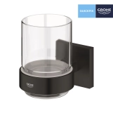 Склянка з тримачем для ванної кімнати Grohe QuickFix Start Cube 410972430 Фото - 2