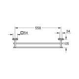 Тримач для рушників Grohe QuickFix Start Cube 41104000 Фото - 1