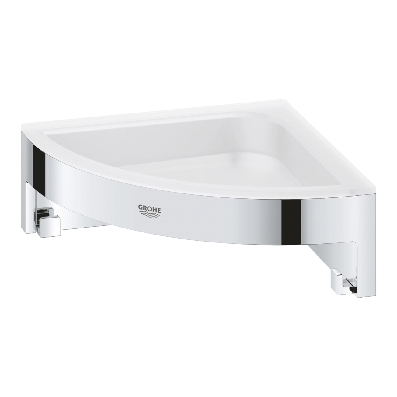 Полиця для душу Grohe QuickFix Start Cube кутова з гачками 41106000 Фото - 2