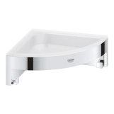 Полиця для душу Grohe QuickFix Start Cube кутова з гачками 41106000