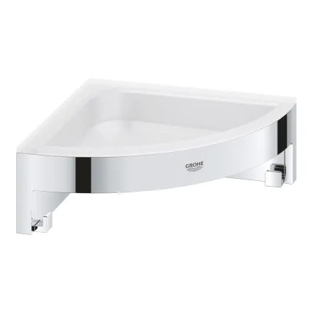 Полка для душа Grohe QuickFix Start Cube угловая с крючками 41106000