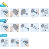 Набор аксессуаров для ванной комнаты Grohe QuickFix Start Cube 3 в 1 41115000 Фото - 7