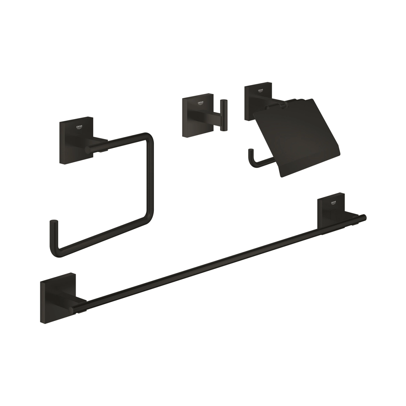 Набір аксесуарів для ванної кімнати Grohe QuickFix Start Cube 4 в 1 411152430