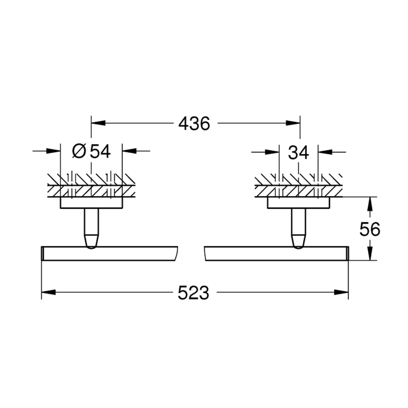 Тримач для рушників Grohe QuickFix Start Cosmopolitan 41166000 Фото - 1