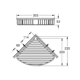 Полка для ванной комнаты Grohe Start Cosmopolitan угловая 41172000 Фото - 1