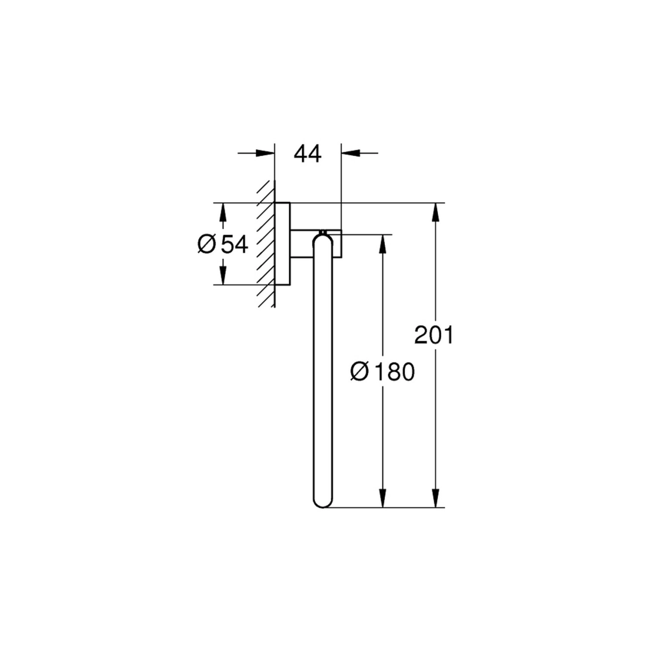 Тримач для рушників Grohe QuickFix Start 41174000 Фото - 1