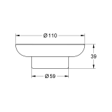 Мильниця без тримача Grohe QuickFix Start 41182000 Фото - 1