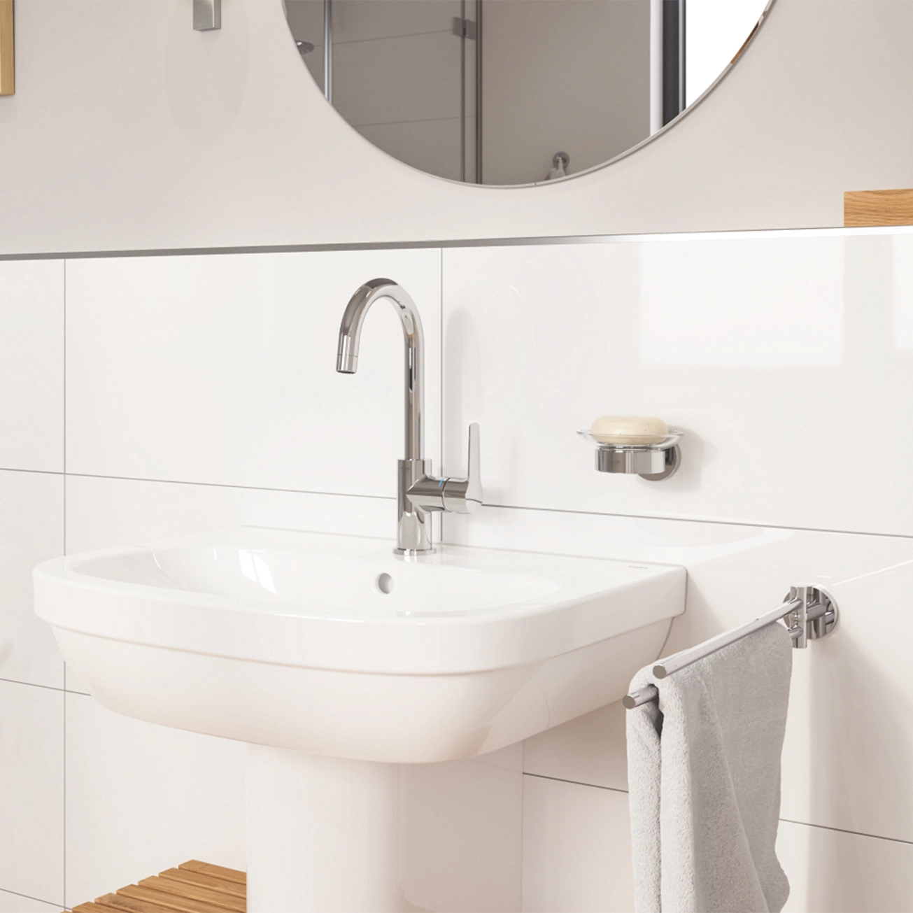Полотенцедержатель для полотенец Grohe QuickFix Start 41183000 Фото - 4