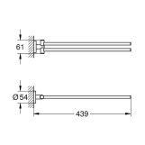 Тримач для рушників Grohe QuickFix Start 411832430 Фото - 1