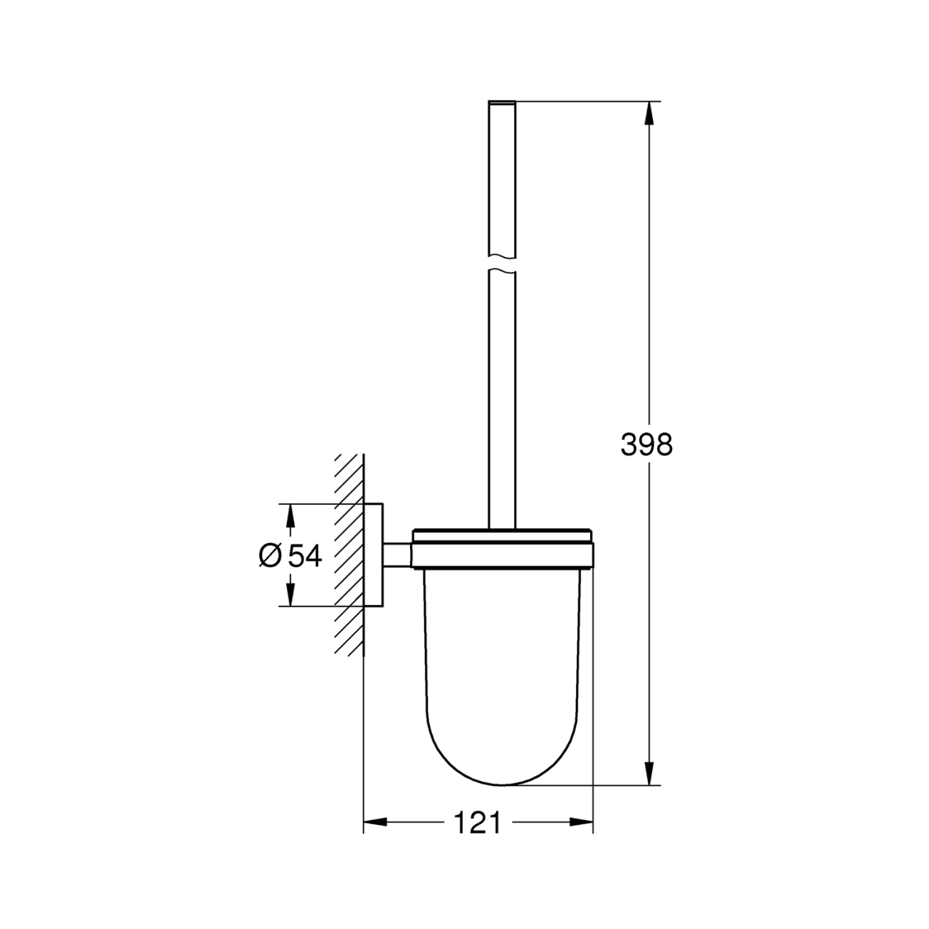 Ершик для унитаза настенный Grohe QuickFix Start 411852430 Фото - 1