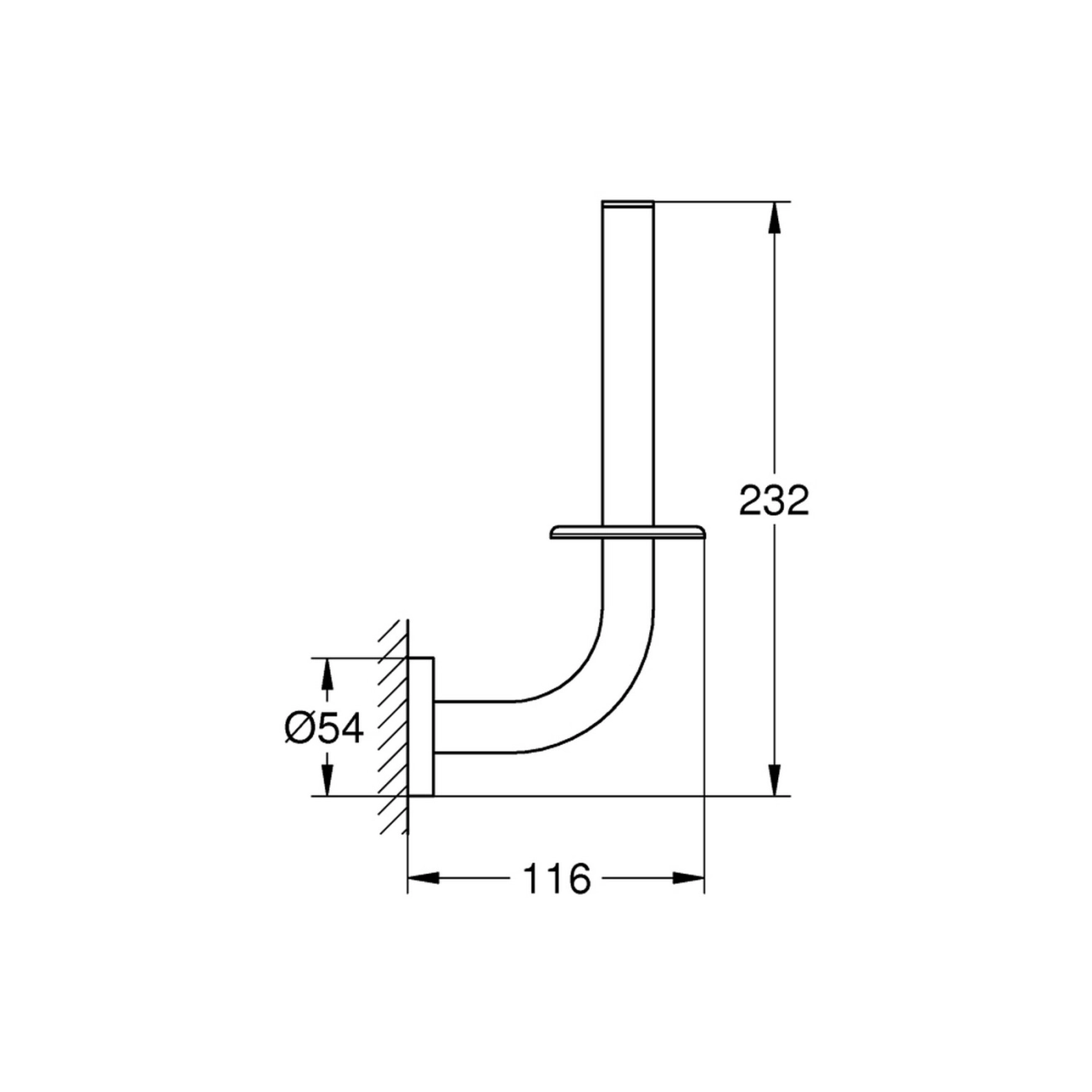 Тримач для запасного рулону паперу Grohe QuickFix Start 41186000 Фото - 1