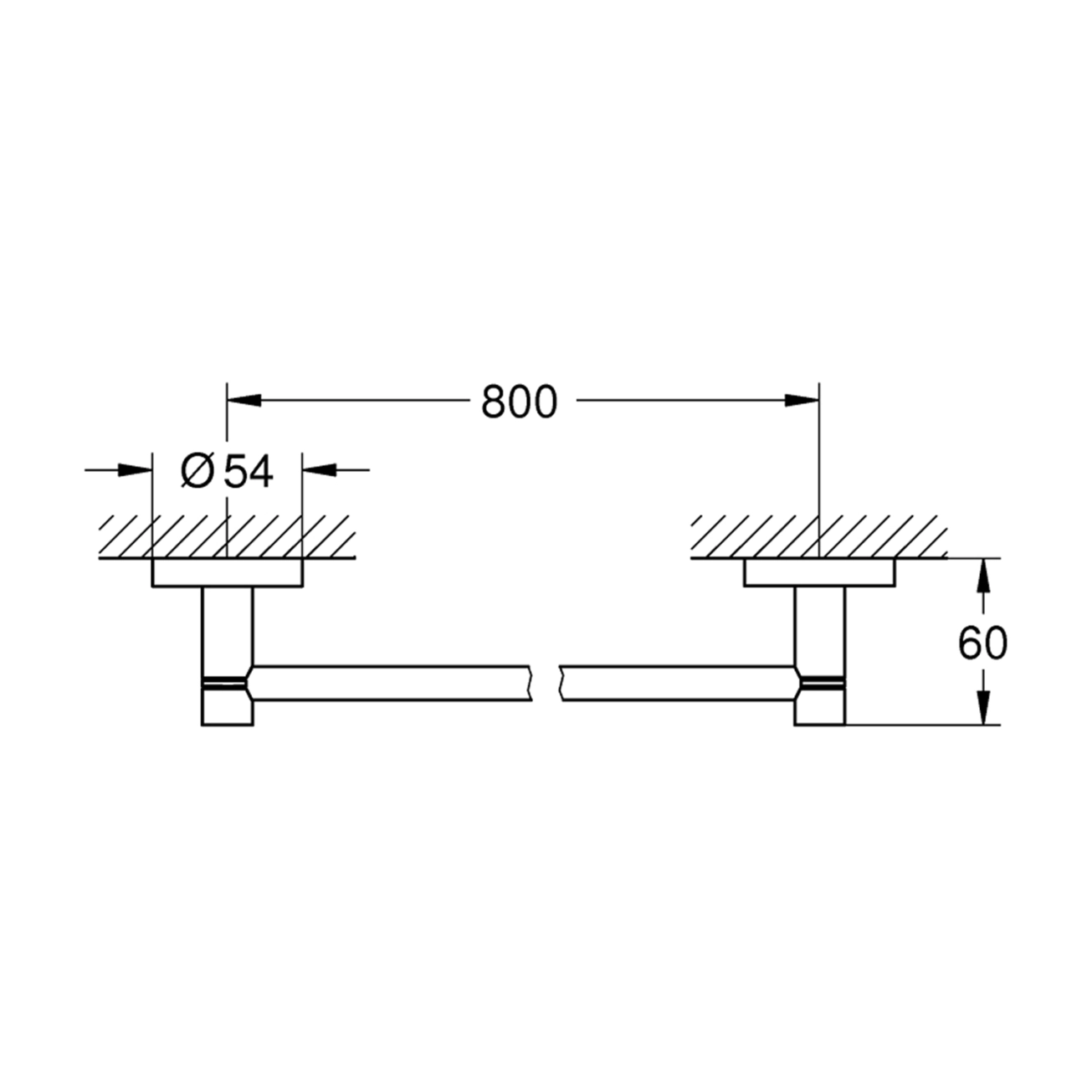 Тримач для рушників Grohe QuickFix Start 411872430 Фото - 1