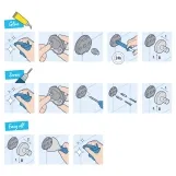 Стакан с держателем для ванной комнаты Grohe QuickFix Start 411942430 Фото - 3