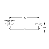 Полотенцедержатель для полотенец Grohe QuickFix Start 41197000 Фото - 1