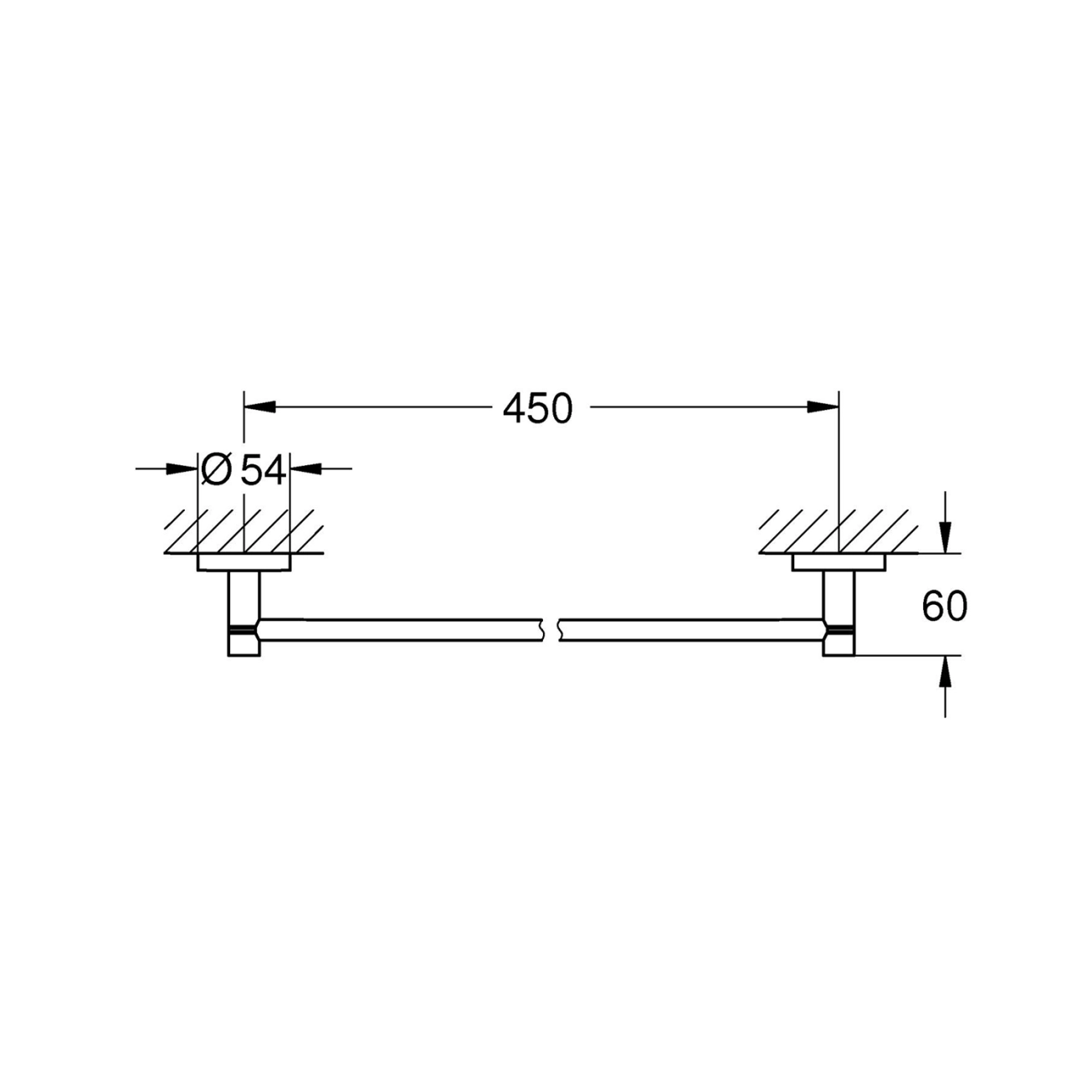 Тримач для рушників Grohe QuickFix Start 411972430 Фото - 1