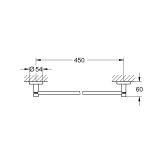Тримач для рушників Grohe QuickFix Start 411972430 Фото - 1