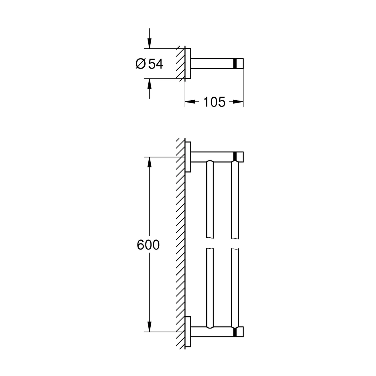 Тримач для рушників Grohe QuickFix Start 412032430 Фото - 1
